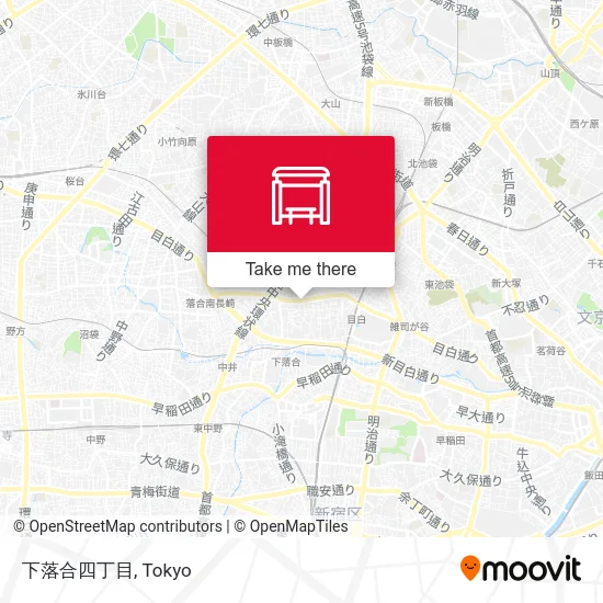 Shimoochiai 4-chome map