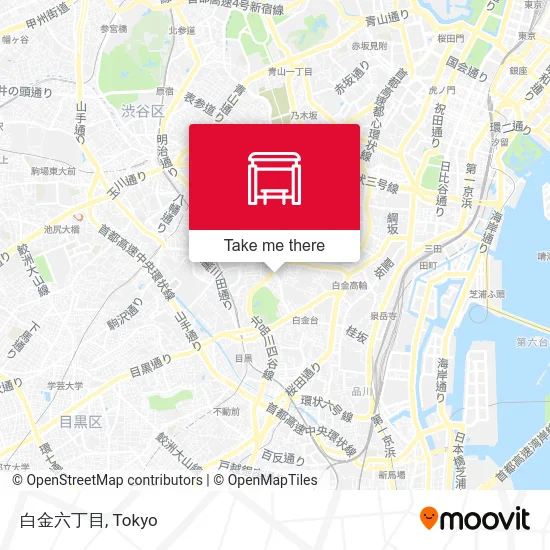 Shirokane 6-chome map