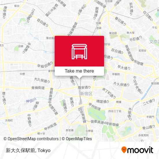 新大久保駅前 map