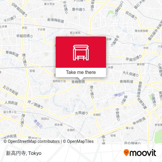 新高円寺 map