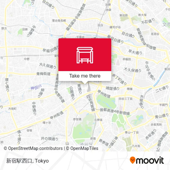 新宿駅西口 map