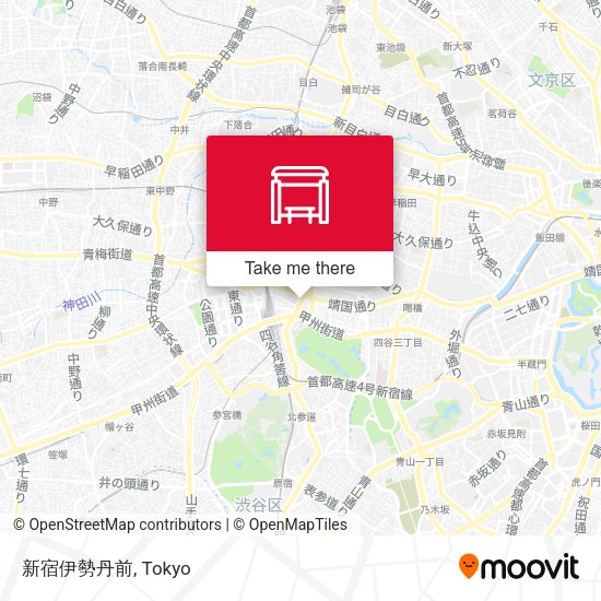 新宿伊勢丹前 map
