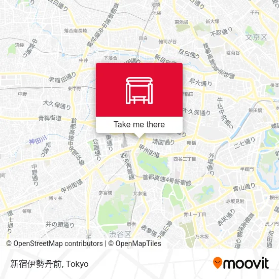 新宿伊勢丹前 map
