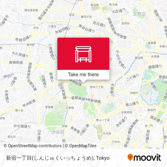 新宿一丁目(しんじゅくいっちょうめ) map