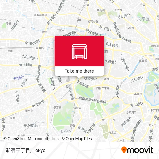 新宿三丁目 map
