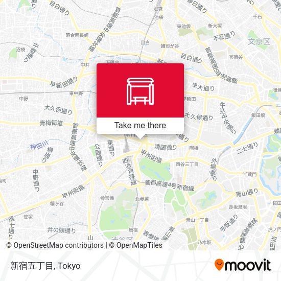 新宿五丁目 map