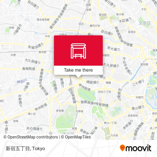 新宿五丁目 map