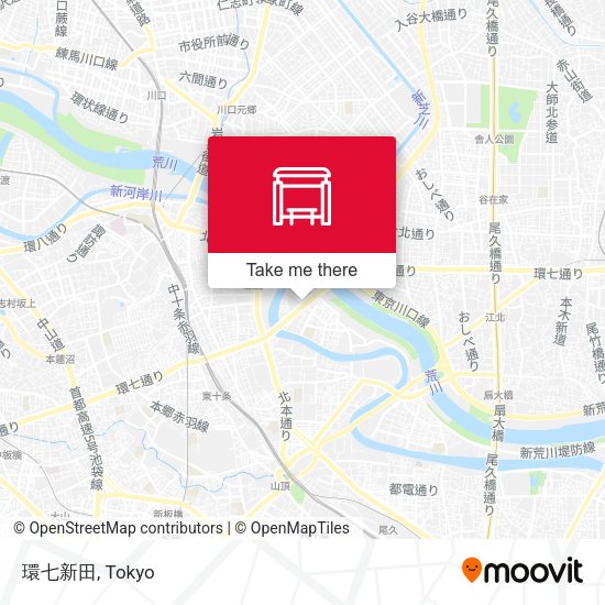 環七新田 map