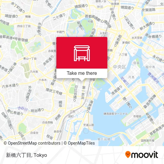 新橋六丁目 map