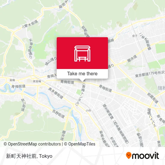 新町天神社前 map