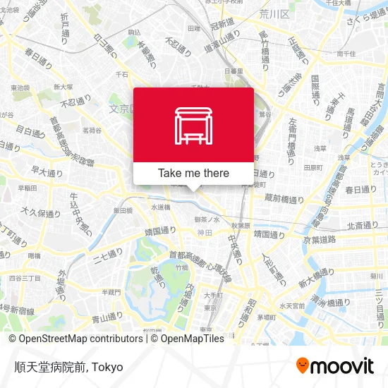 順天堂病院前 map