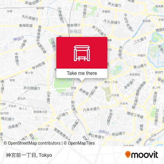 神宮前一丁目 map