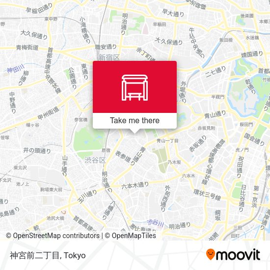 神宮前二丁目 map
