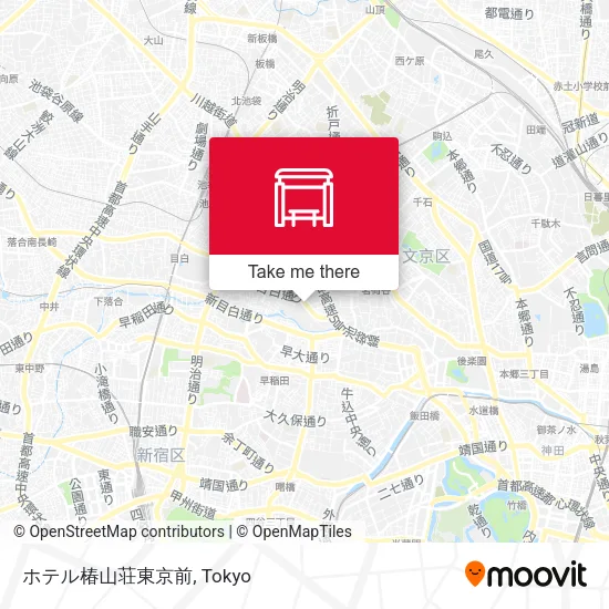 Hotel Chinzanso Tokyo Front map