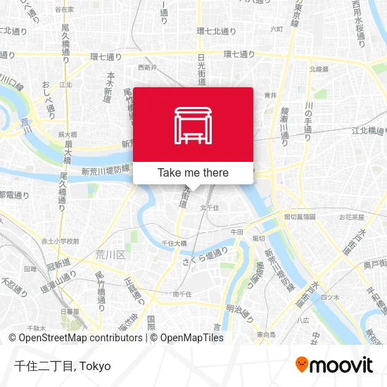 千住二丁目 map