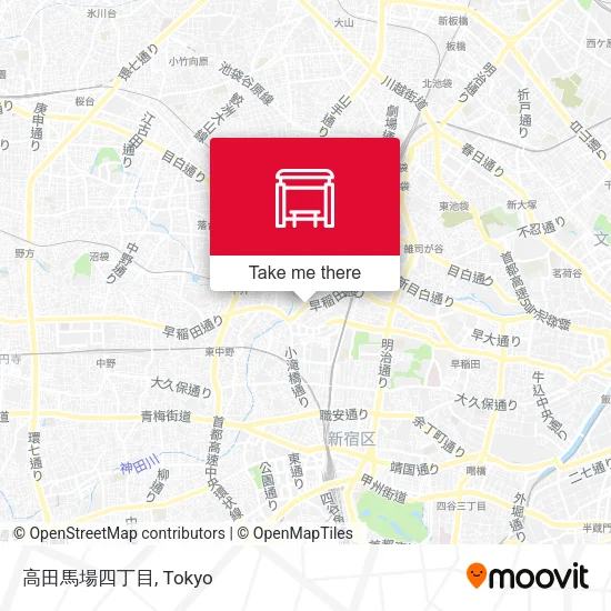 高田馬場四丁目 map