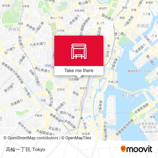 高輪一丁目 map