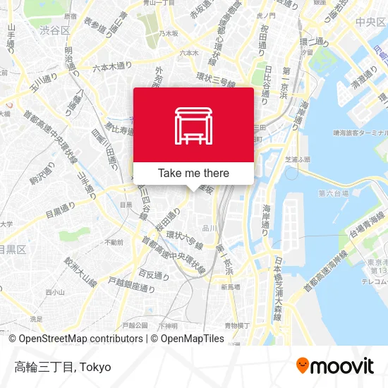高輪三丁目 map