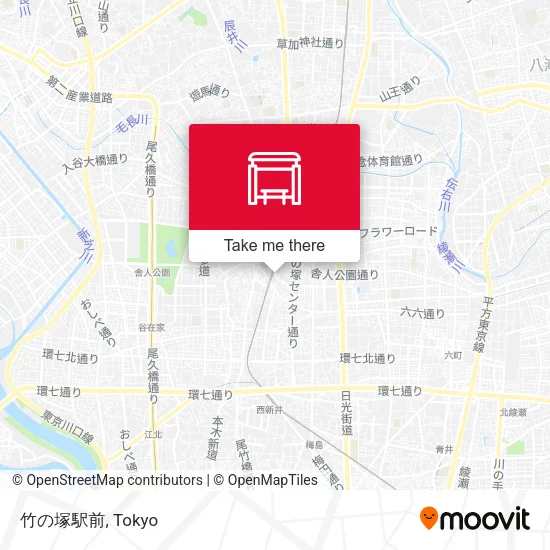 竹の塚駅前 map