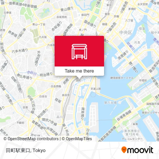 田町駅東口 map