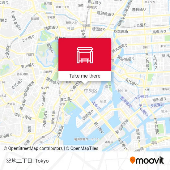 築地二丁目 map