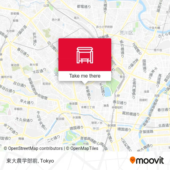 東大農学部前 map