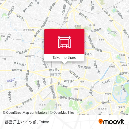 都営戸山ハイツ前 map