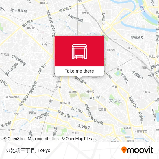 東池袋三丁目 map