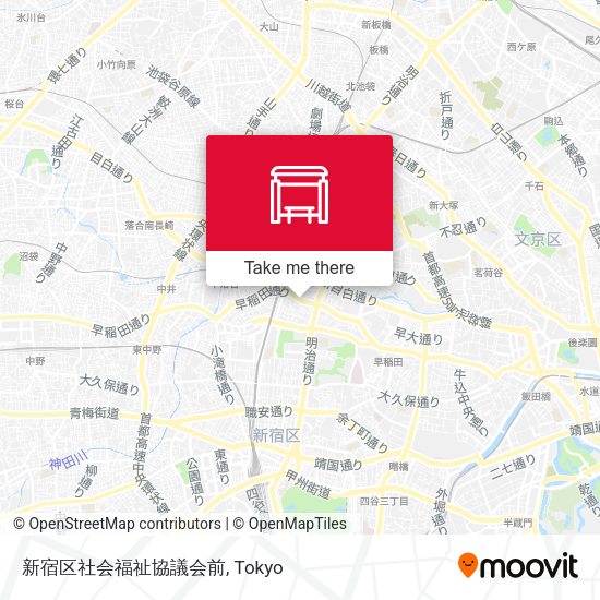 新宿区社会福祉協議会前 map
