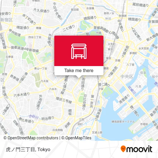 虎ノ門三丁目 map