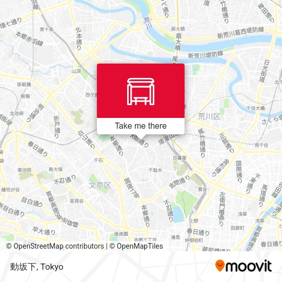 動坂下 map