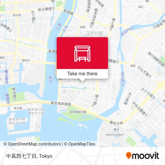 中葛西七丁目 map