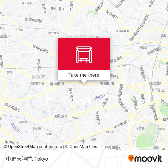 中野天神前 map