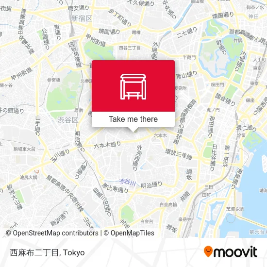 Nishi-azabu 2-chome map