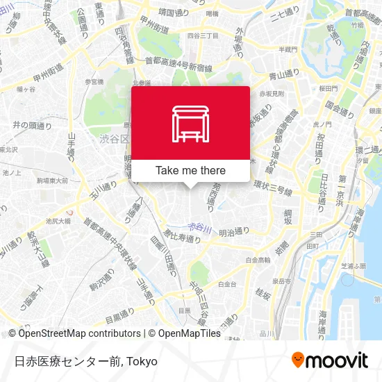 日赤医療センター前 map