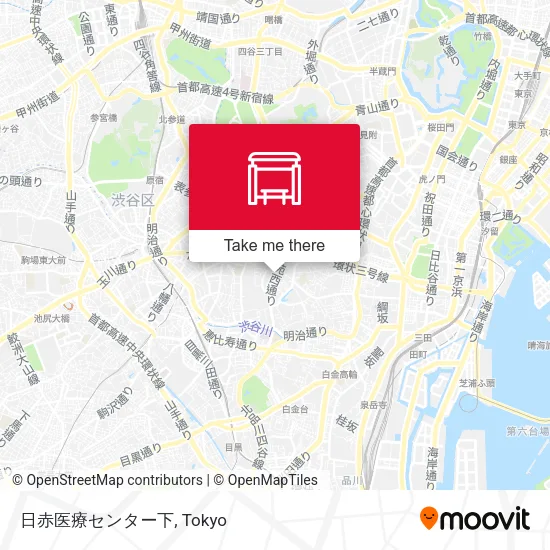 日赤医療センター下 map