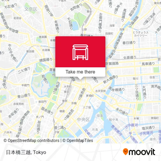 日本橋三越 map