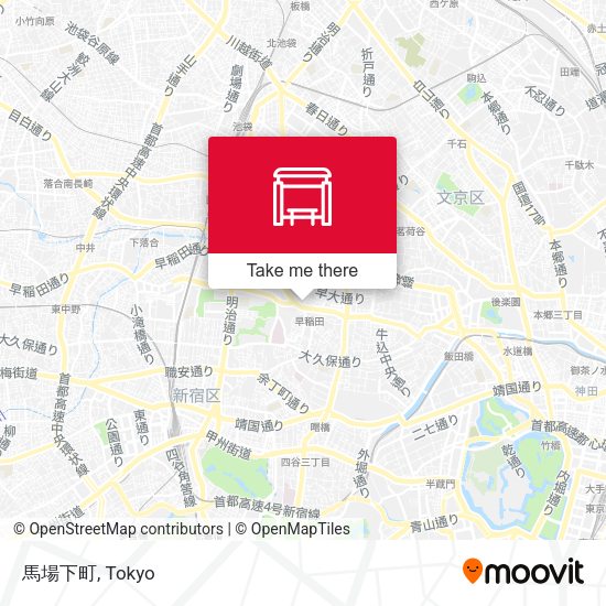 馬場下町 map