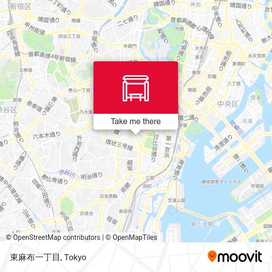 東麻布一丁目 map