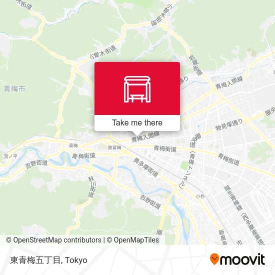 東青梅五丁目 map