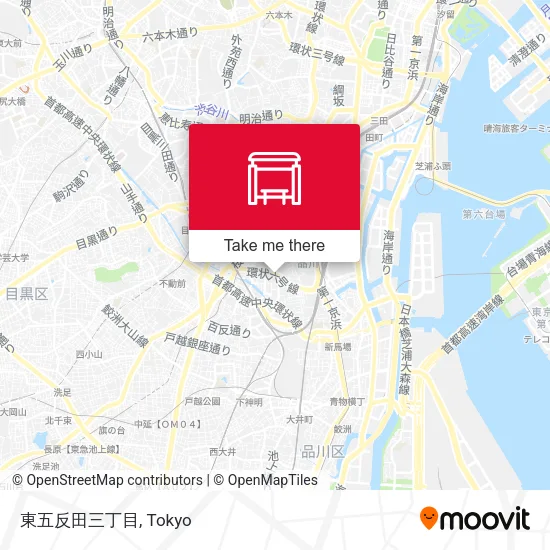 東五反田三丁目 map
