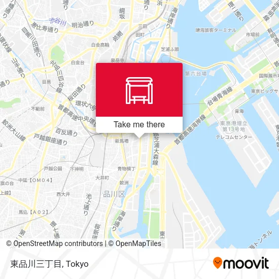 東品川三丁目 map