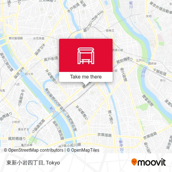 Higashi-shinkoiwa 4-chome map
