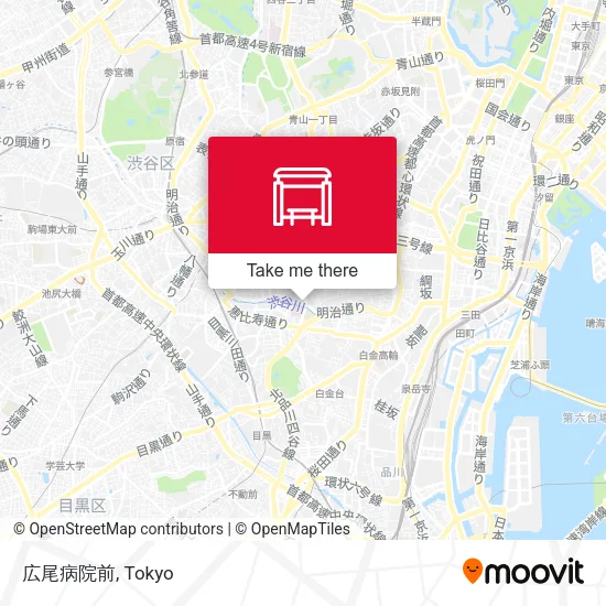 広尾病院前 map