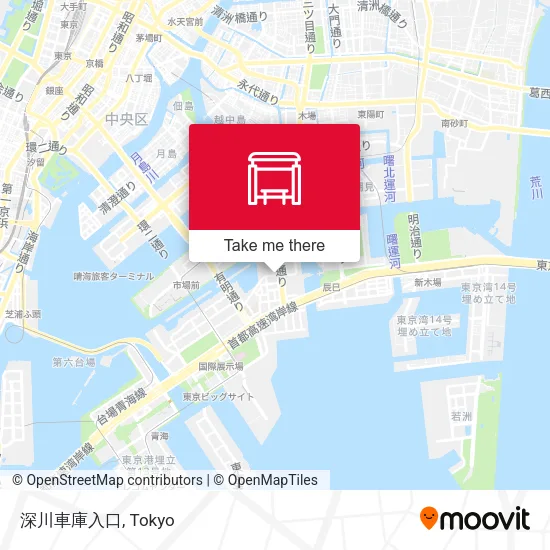 深川車庫入口 map