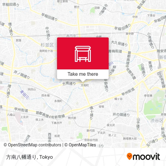方南八幡通り map