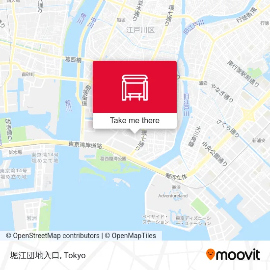 堀江団地入口 map