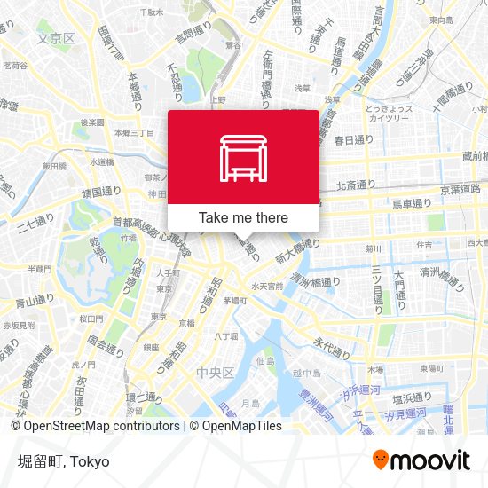 堀留町 map