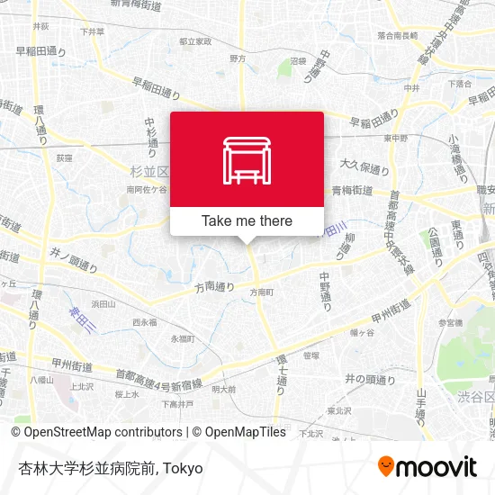 杏林大学杉並病院前 map