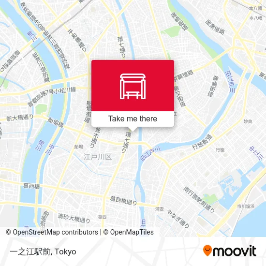 一之江駅前 map